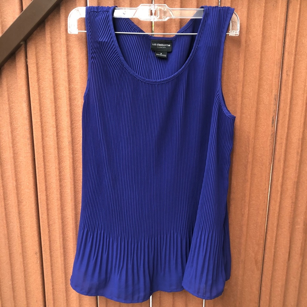 NWOT Liz Claiborne Royal Blue Blouse
